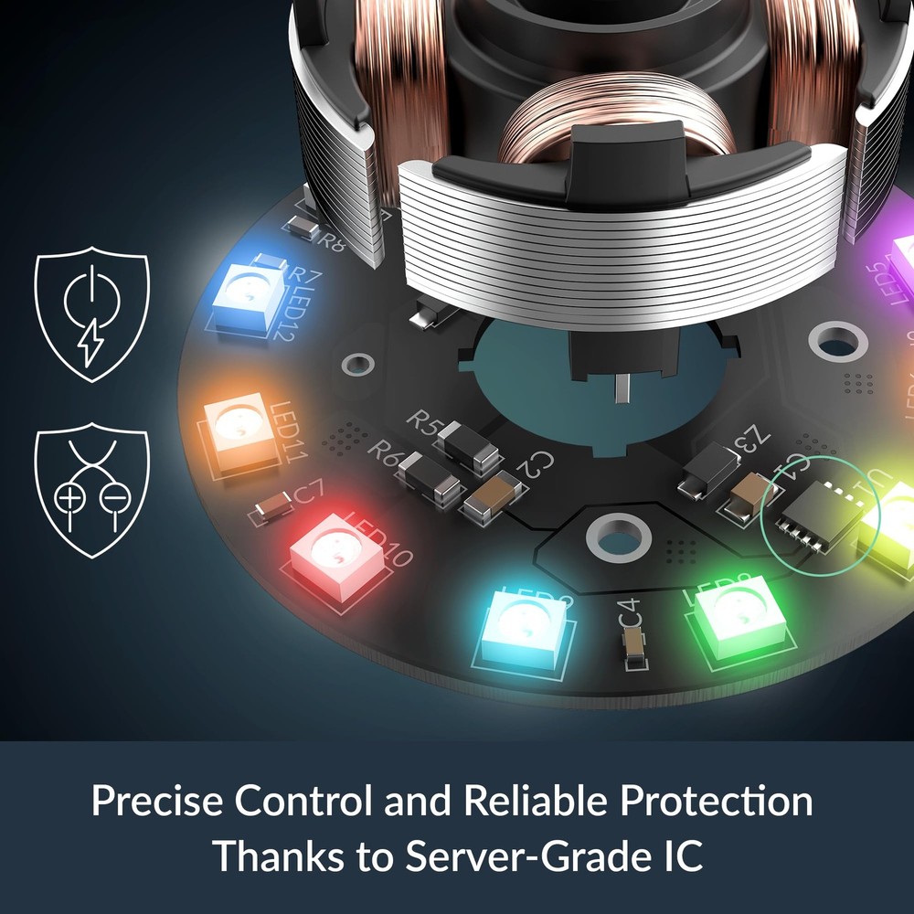 ARCTIC P14 Pro Reverse A-RGB – 3 Pack – 140 mm Premium Fan with Reverse...