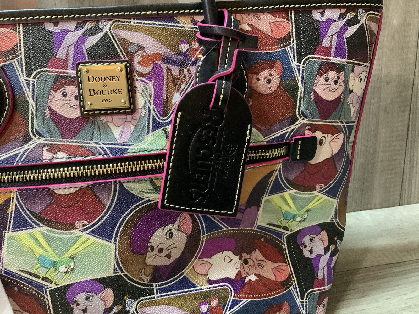 Dooney & Bourke Disney The Rescuers Tote Bag Purse NWT