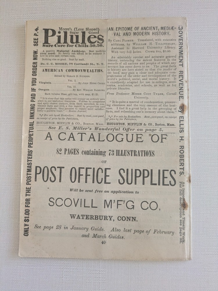United States Official Postal Guide May 1884