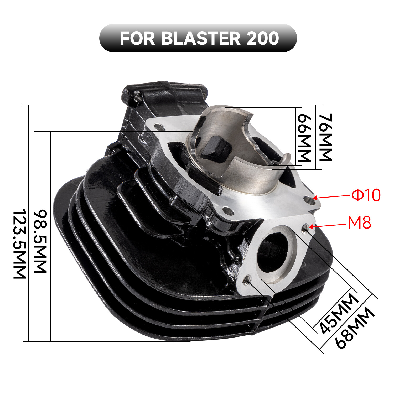 For Yamaha Blaster 200 1988-2006 Piston Cylinder Crank Motor Rebuild Gasket Kit