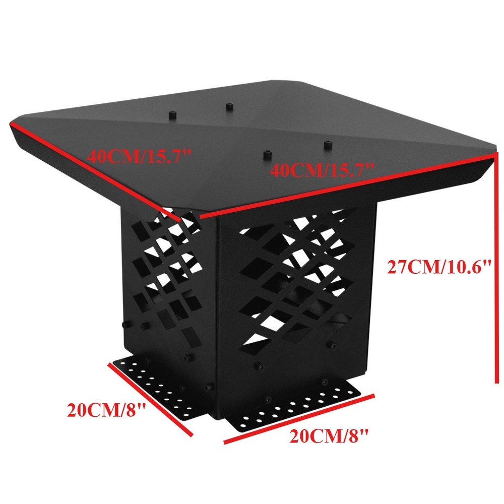 Chimney Cap, Chimney Cover, Bottom Installation Method Adjustable to Fit Outside