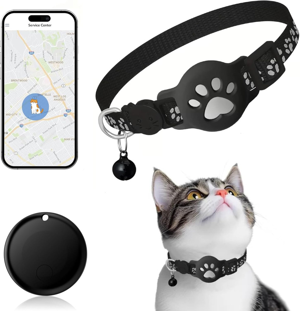 Pet Tracker,Gps Collar for Cats (Android Only) Smart Tag,Waterproof Compatible w