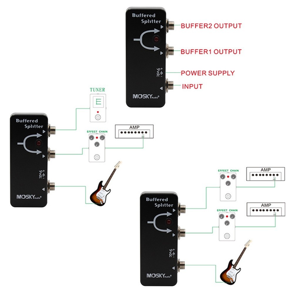 Buffered Splitter Buffer Multi-Function Splitter Electric Guitar S9K49715