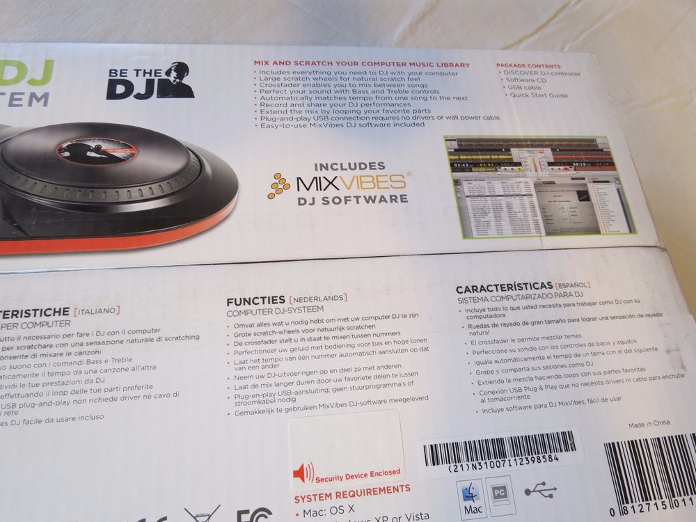 BE THE DJ discover computer system mixing ION scratch mixvibes software USB EUC