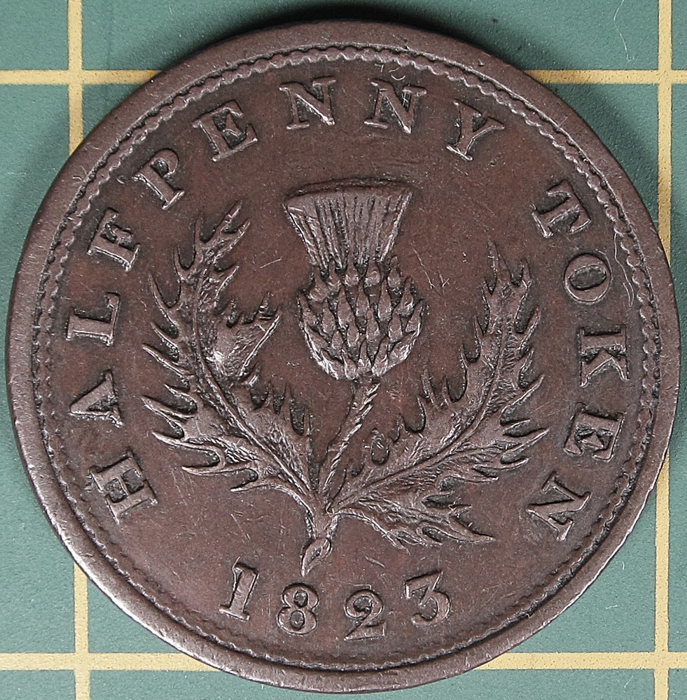 1823 Nova Scotia 1/2 token NS-1A1