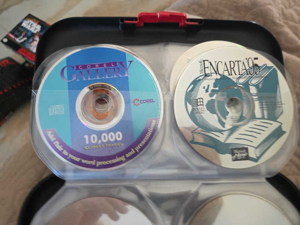 CD Box Holder By ALPHA W/ MISC CDs