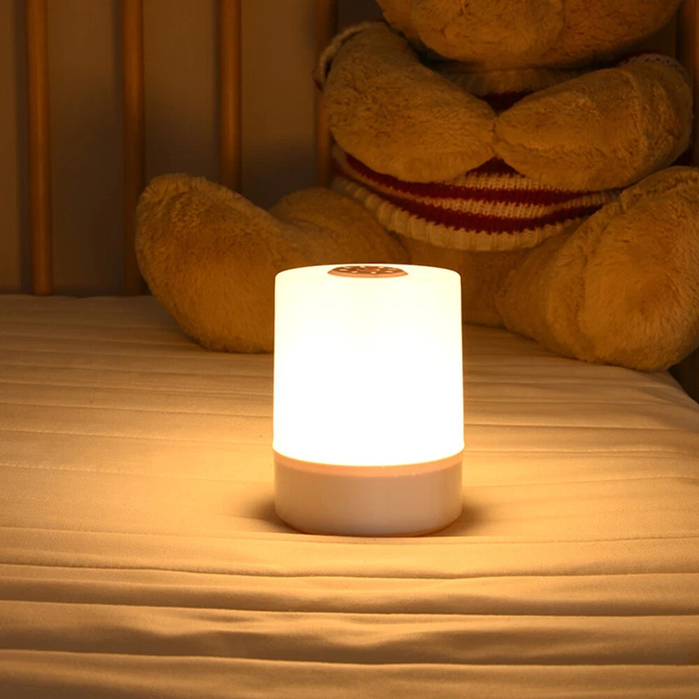 LED Table Lamp Touch Sensor Dimmable Night Light USB Rechargeable Bedside Lamp