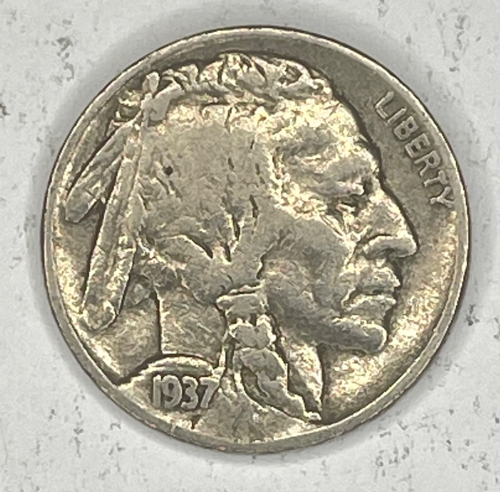 1937-P Buffalo Nickel Full Date, VG or better