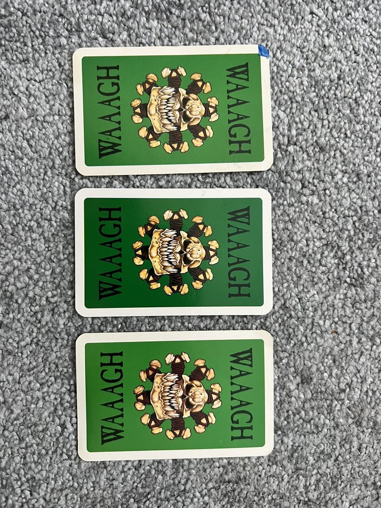Waaargh! cards (3) - Warhammer FB (5th Edition) Magic Supplement