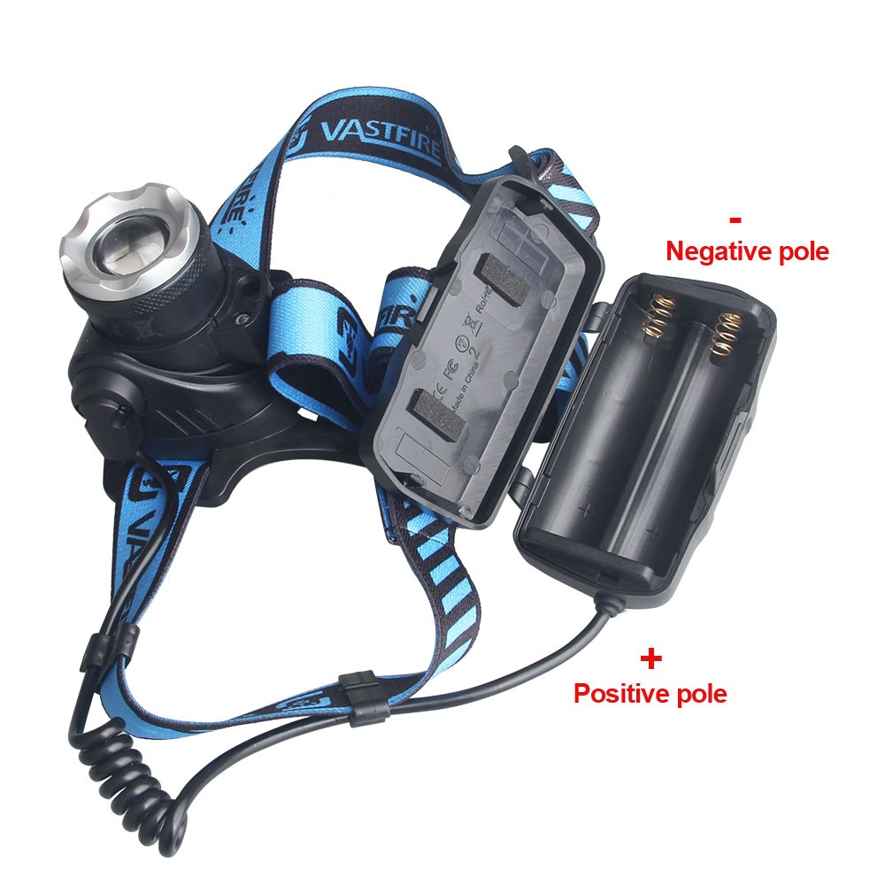 USB Rechargeable Zoomable White LED Headlamp with Sensor Work Light For Camping