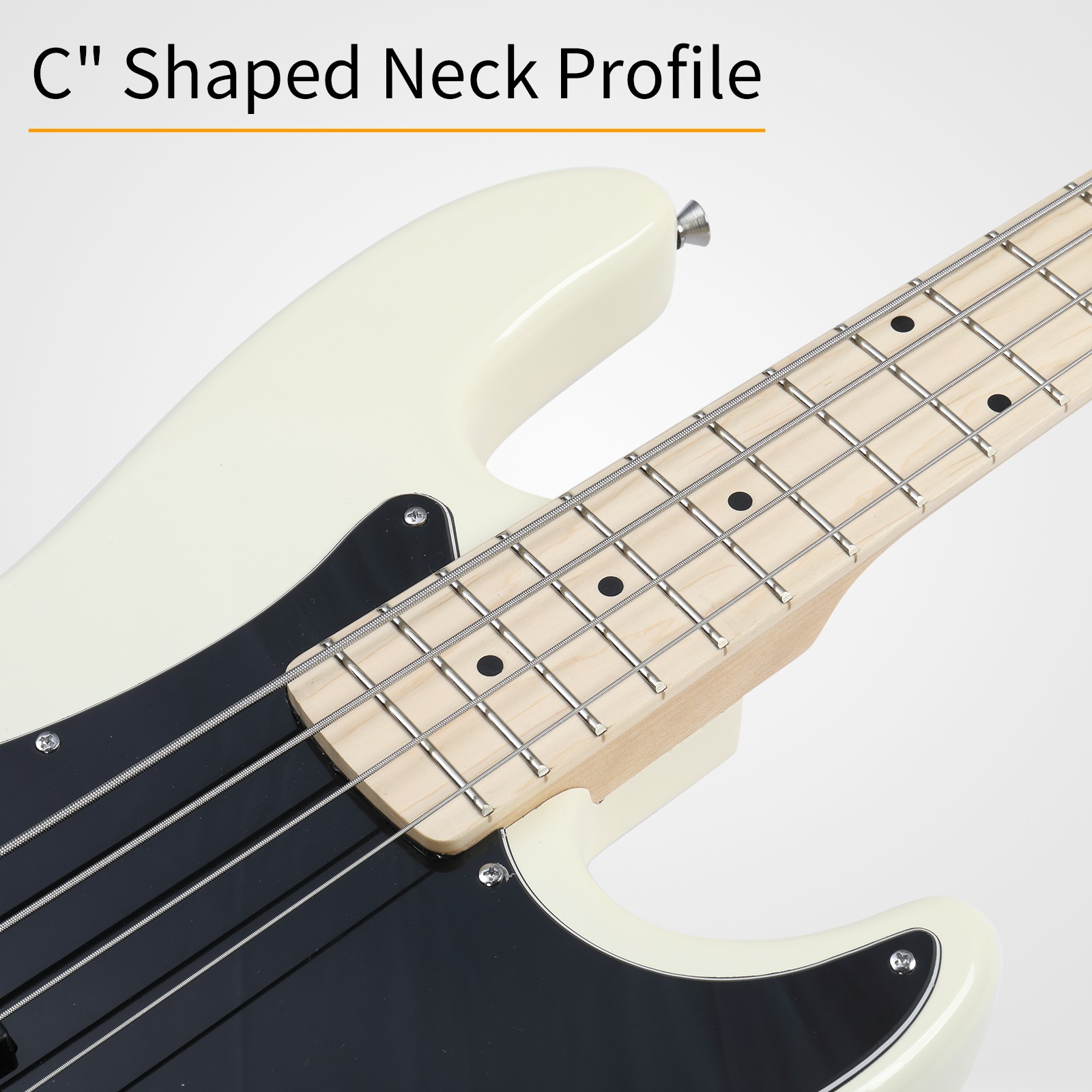 Ktaxon 46in Full Size Electric KP Bass Guitar Basswood for Student Portable Bag