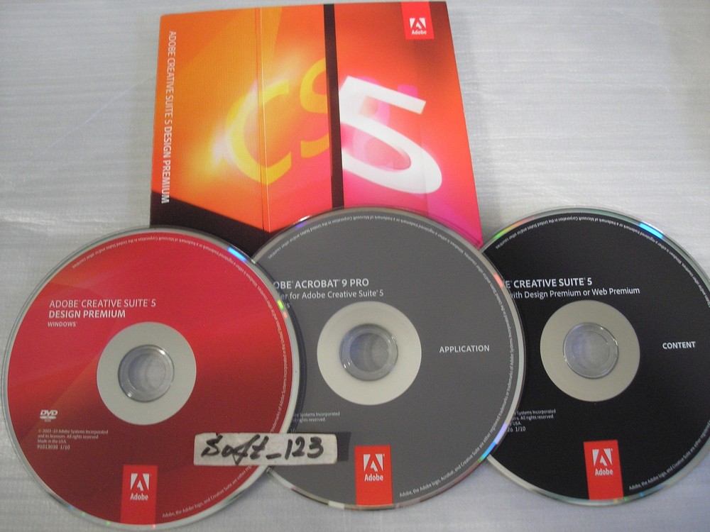 Adobe Creative Suite 5 CS5 Design Premium For Windows Full/Upgrade DVD Version