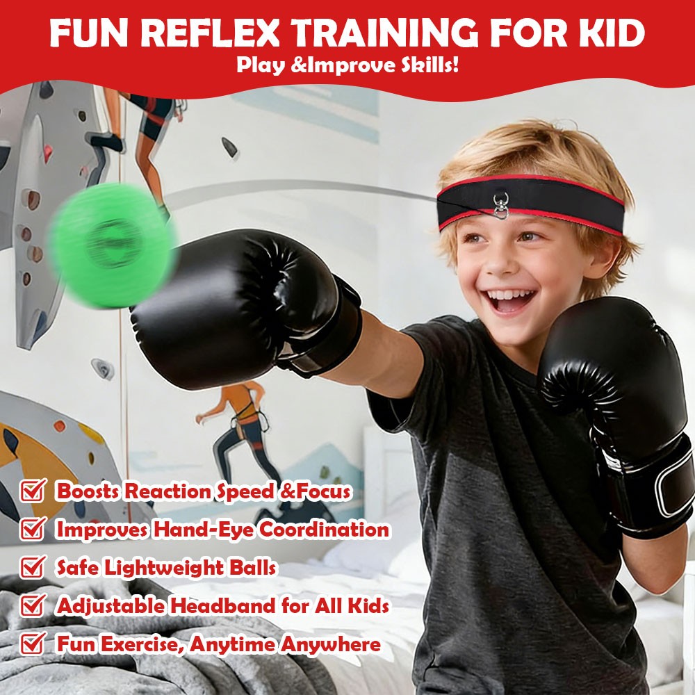 Boxing Fight React Ball Set 4 Difficulty Levels for Speed Reaction Training Game