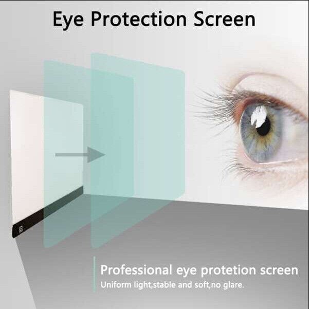 A4 LED Drawing Tracing Table Display Light Box Pad Artist Stencil Board Tattoo