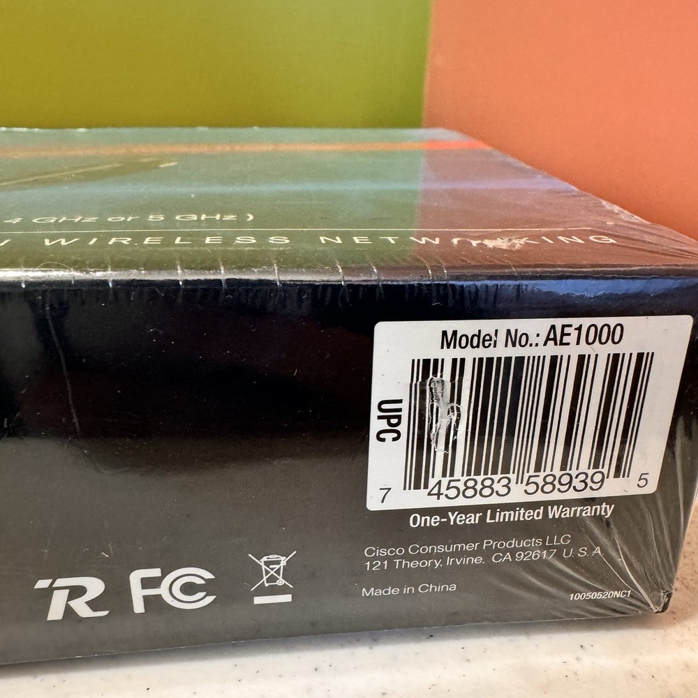 Cisco Linksys AE1000 High Performance Wireless-N USB ADAPTER Factory Sealed Box