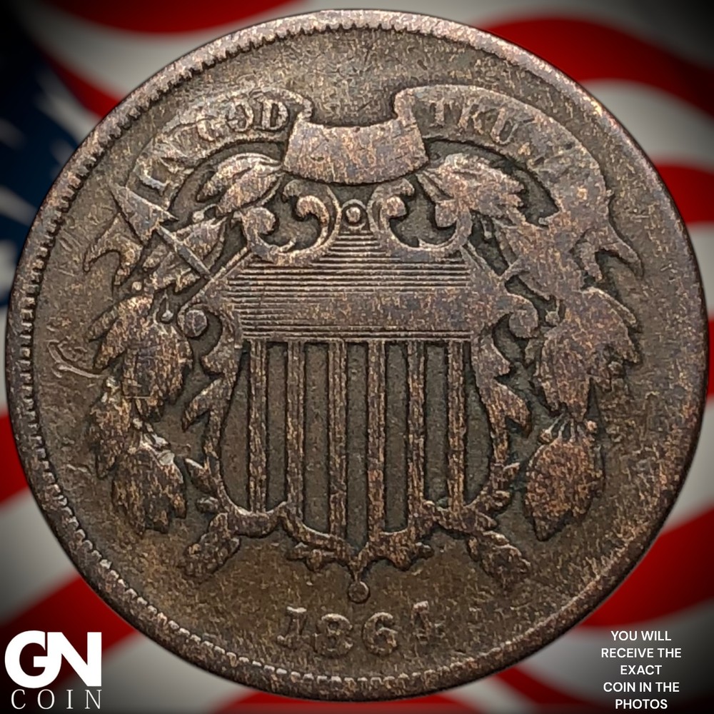 1864 2 Cent Piece Z1927