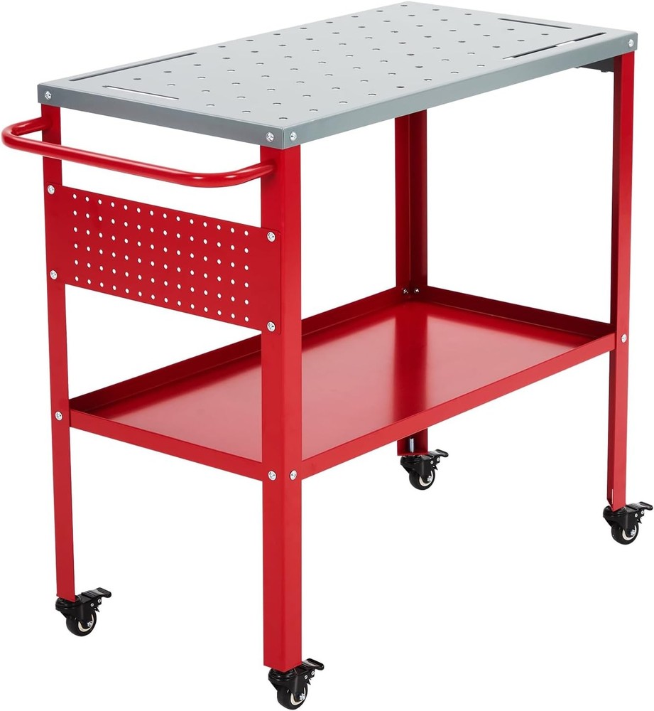 Movable Welding Table 36"x18" 1200lb Welding Workbench Table Portable Work Bench