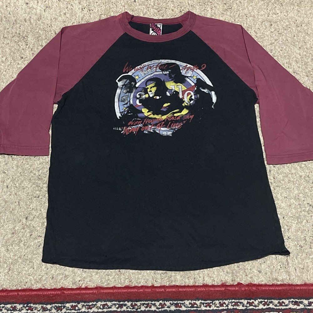 ADAM ANT Vintage official t shirt cherry/black raglan baseball top original Med