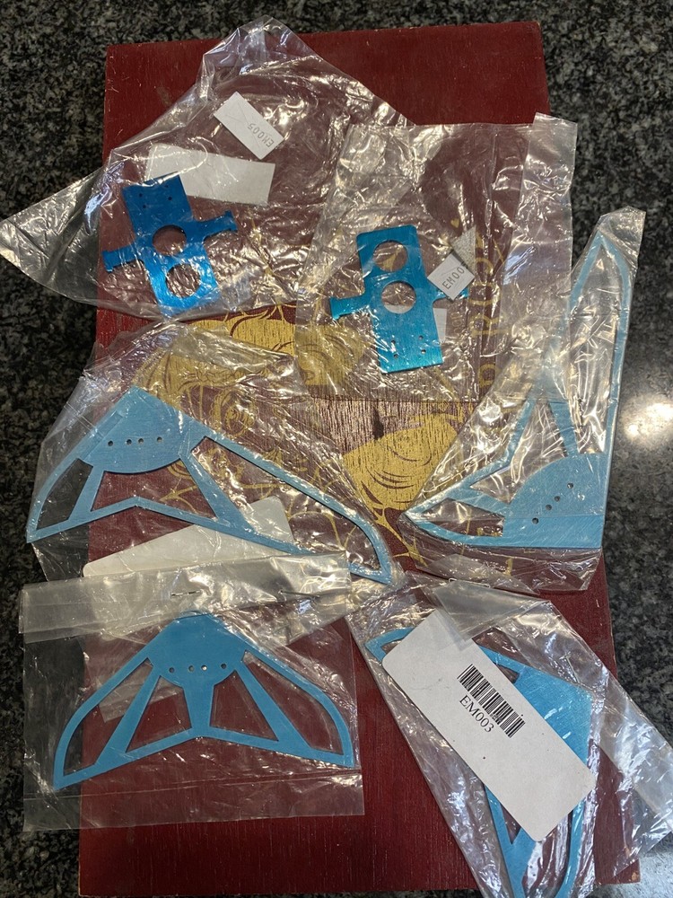 (2) Set Vertical / Horizontal Tail Stabilizer EM003-005 Rc Heli?? Read !!