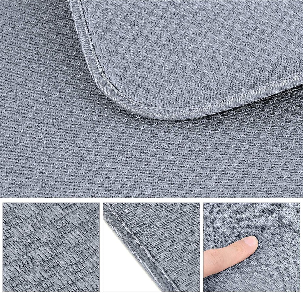 Dish Mat Drying Kitchen Mat 24" x 18" Reversible Microfiber Dish Drying Mat