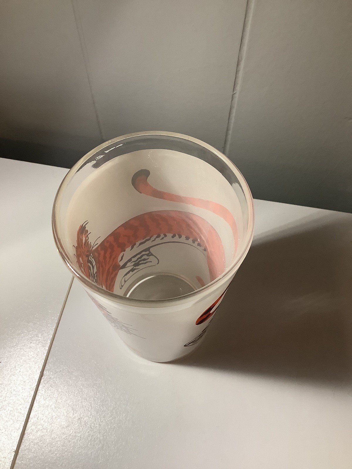 ESSO EXXON Gas Tiger 5” Drinking Glass 1960s 🐅 ⛽️