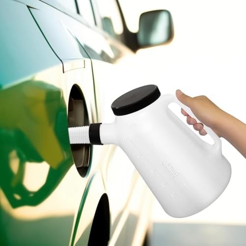 5Quart Oil Jug, Oil Measuring Container Automotive, Plastic Measures with Lid