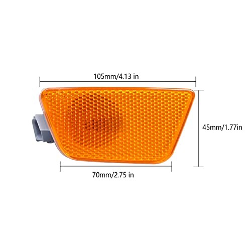 Bumper Marker Light Front Left Hand Compatible with Chevy Cruze Driver Side