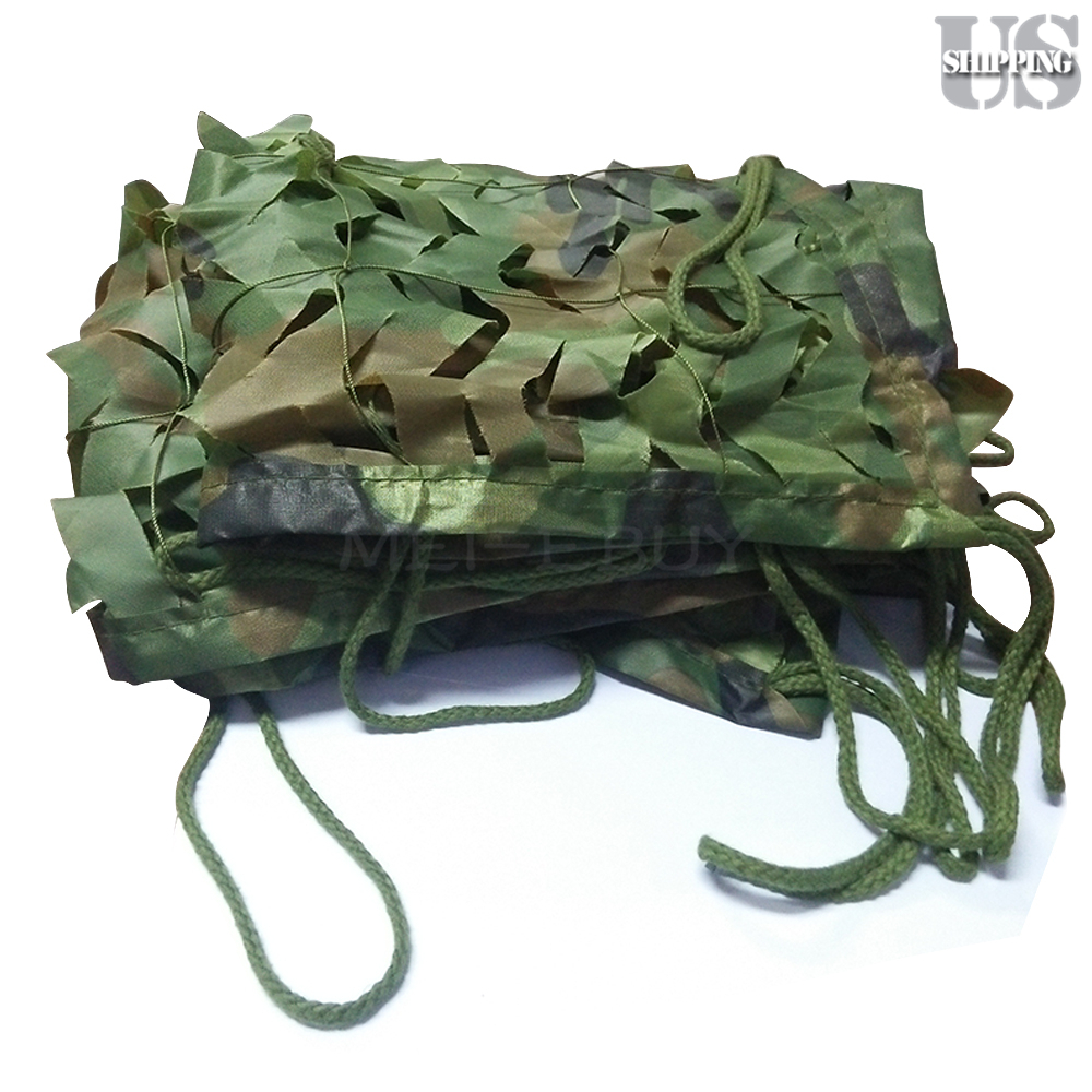 Woodland Camo Netting Military Camouflage Cover for Hunting, Camping, Hideout