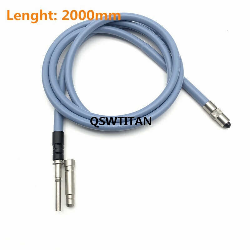Silicone cable Endoscop Fiber 1.8m-3m Light Source Microscope Guide interface