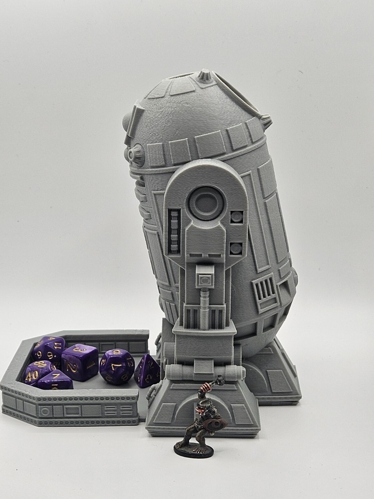 sci fi droid Dice Tower / droid dice roller DnD/Pathfinder/Tabletop RPG