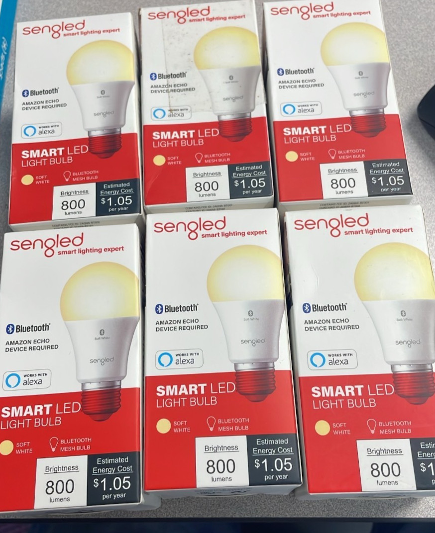 Sengled Smart Bluetooth Mesh Dimmable LED Light Bulb  6- Pack - Soft White