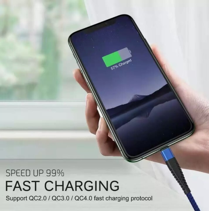 Braided USB C Type C Charging Data Cable Cord for iPhone 16 Pro Max 15 6ft. 📞