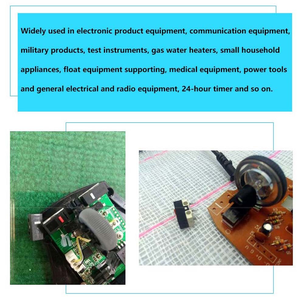 Ultra Mini Microswitch 1A 125V AC Limit Switch Mouse Button or Lever 3D Printer