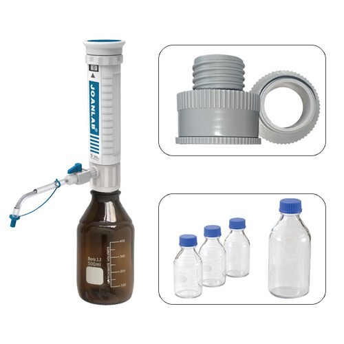 Lab Bottle-Top Liquid Dispenser Volume Range Optional For Liquid Separation