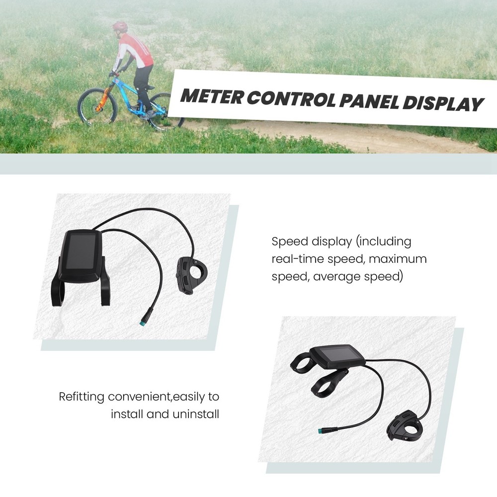 Ebike 80C LCD Meter Intelligent Control Panel Display Speed Control Panel3337