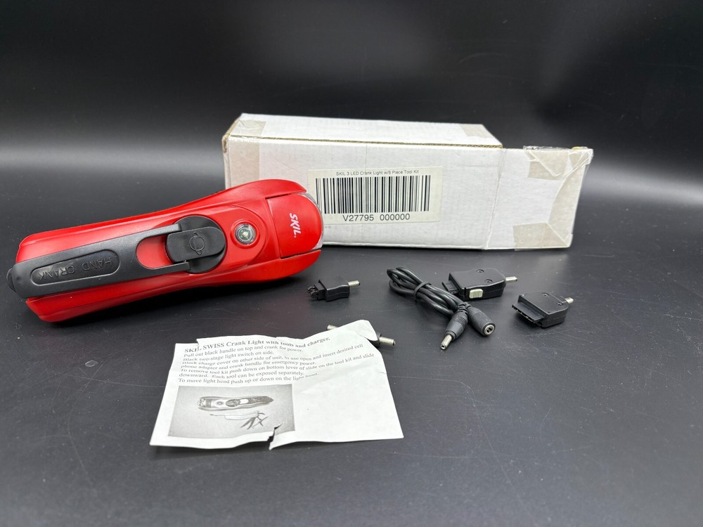 Skil 3-LED Hand Crank Emergency Light with Tool Kit