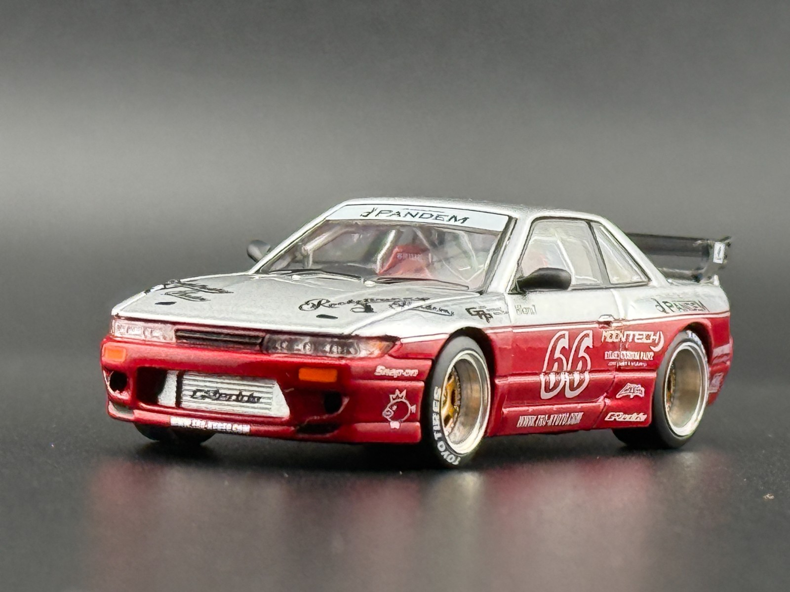 Pop Race Pandem Silvia S13 Moontech Red 640258 1/64