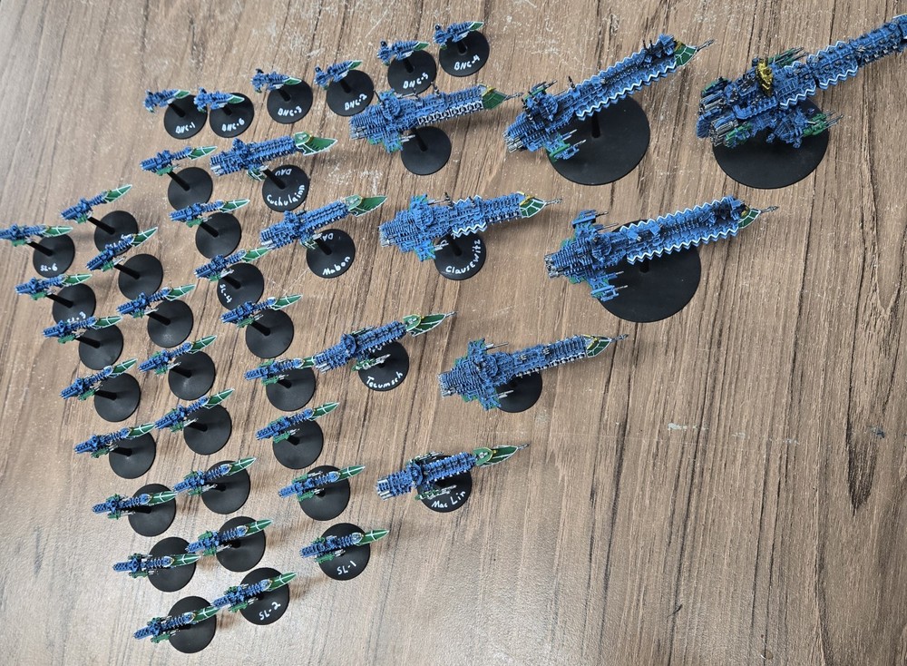 Painted Battlefleet Gothic Complete Imperial Army Fleet OOP Games Workshop