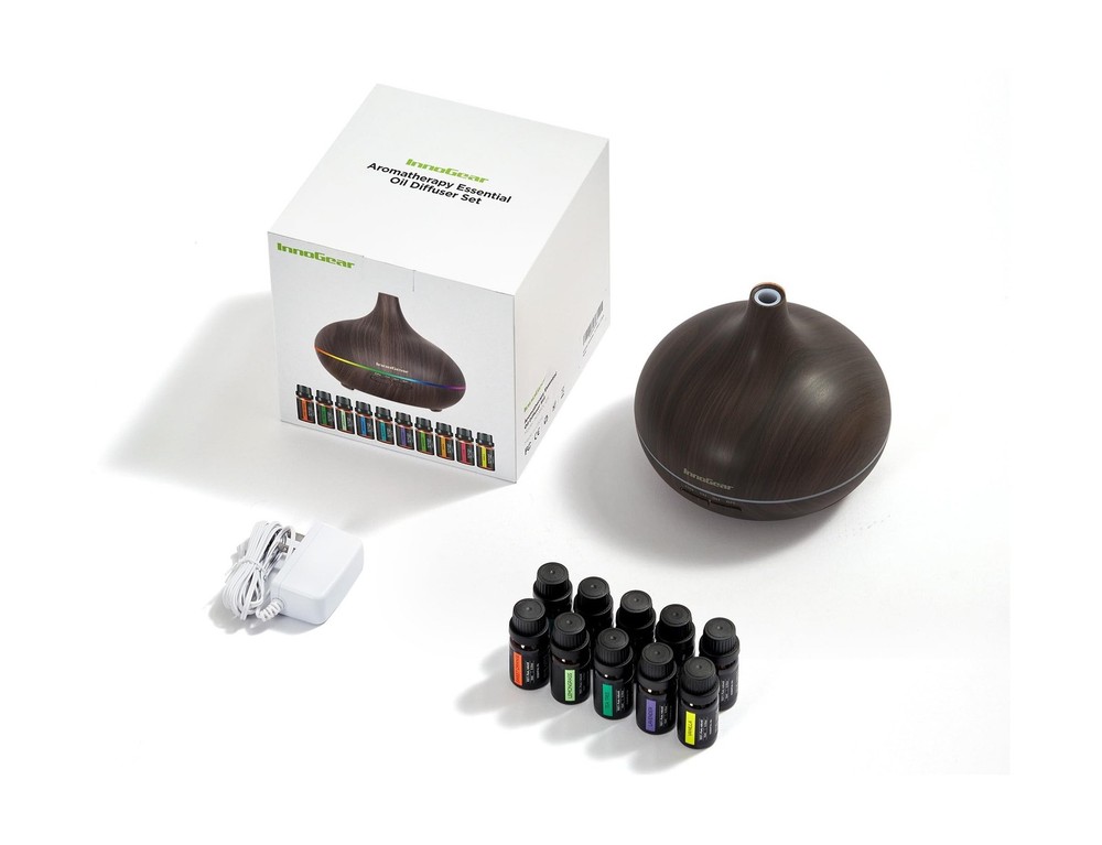 InnoGear Aromatherapy Diffuser & 10 Essential Oils Set, 400ml Diffu... Fast Ship