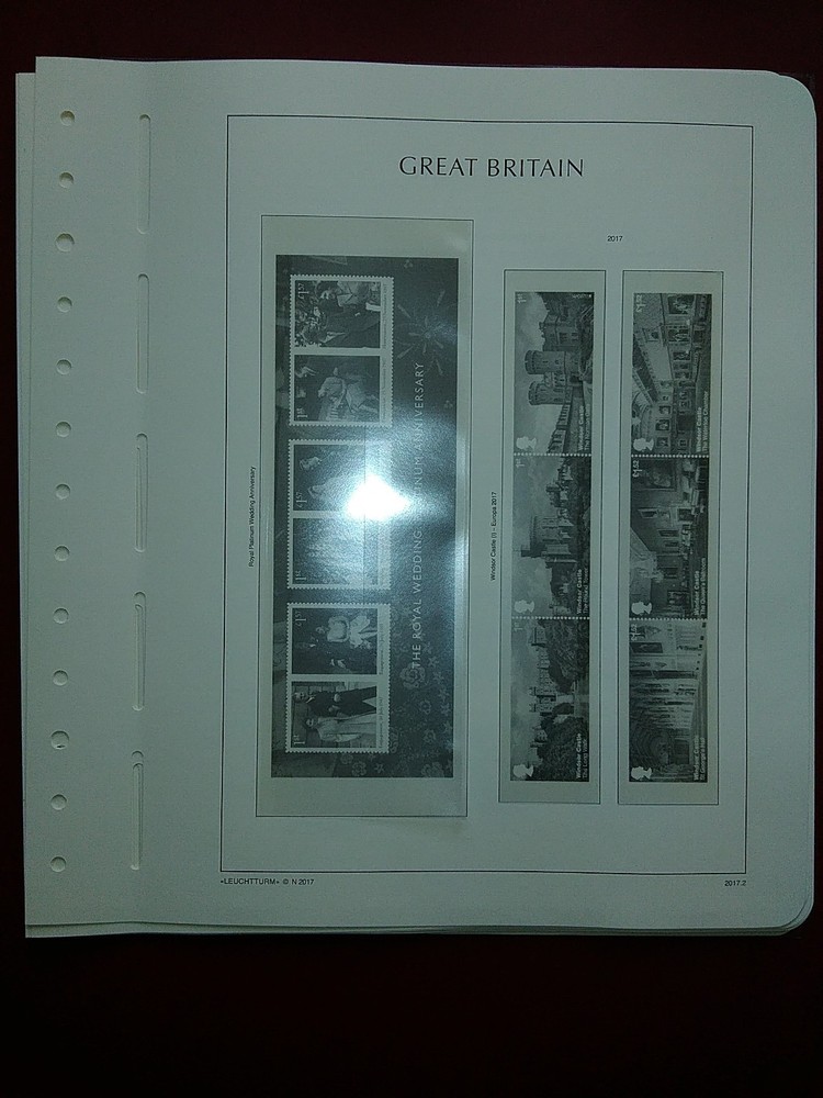LIGHTHOUSE Commemorative Hingeless album pages Great Britain 2017 Used R2017