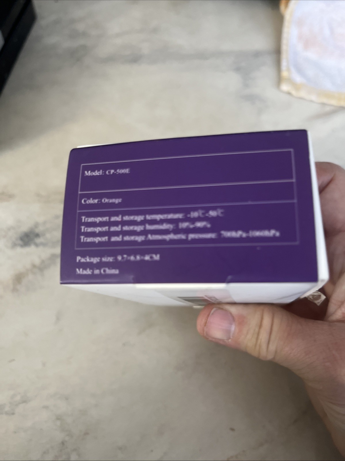 Nature Spirit Oximeter Orange Sp02 And Heart Pulse - Open Box -