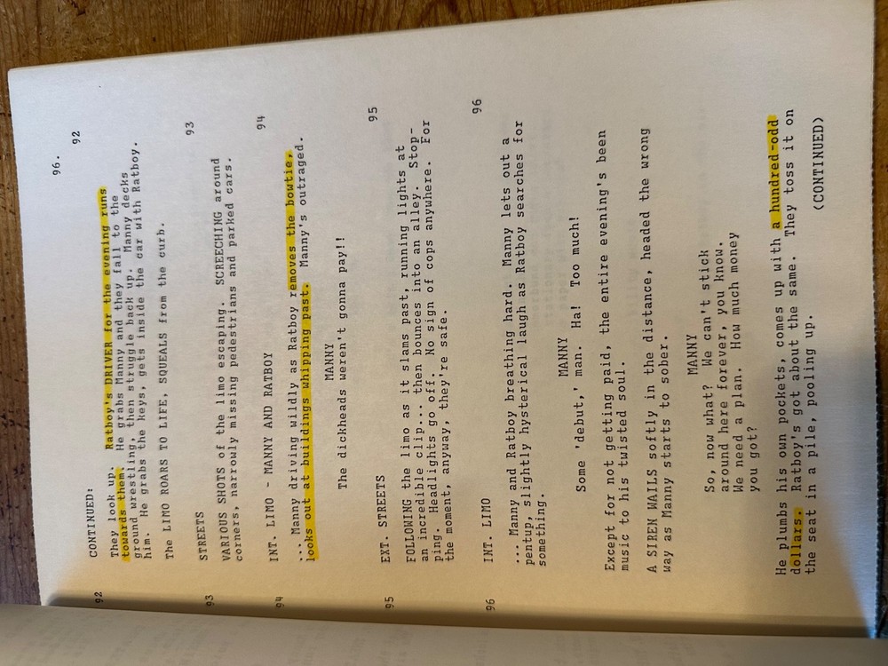 RATBOY MOVIE ORIGINAL SCREENPLAY SCRIPT