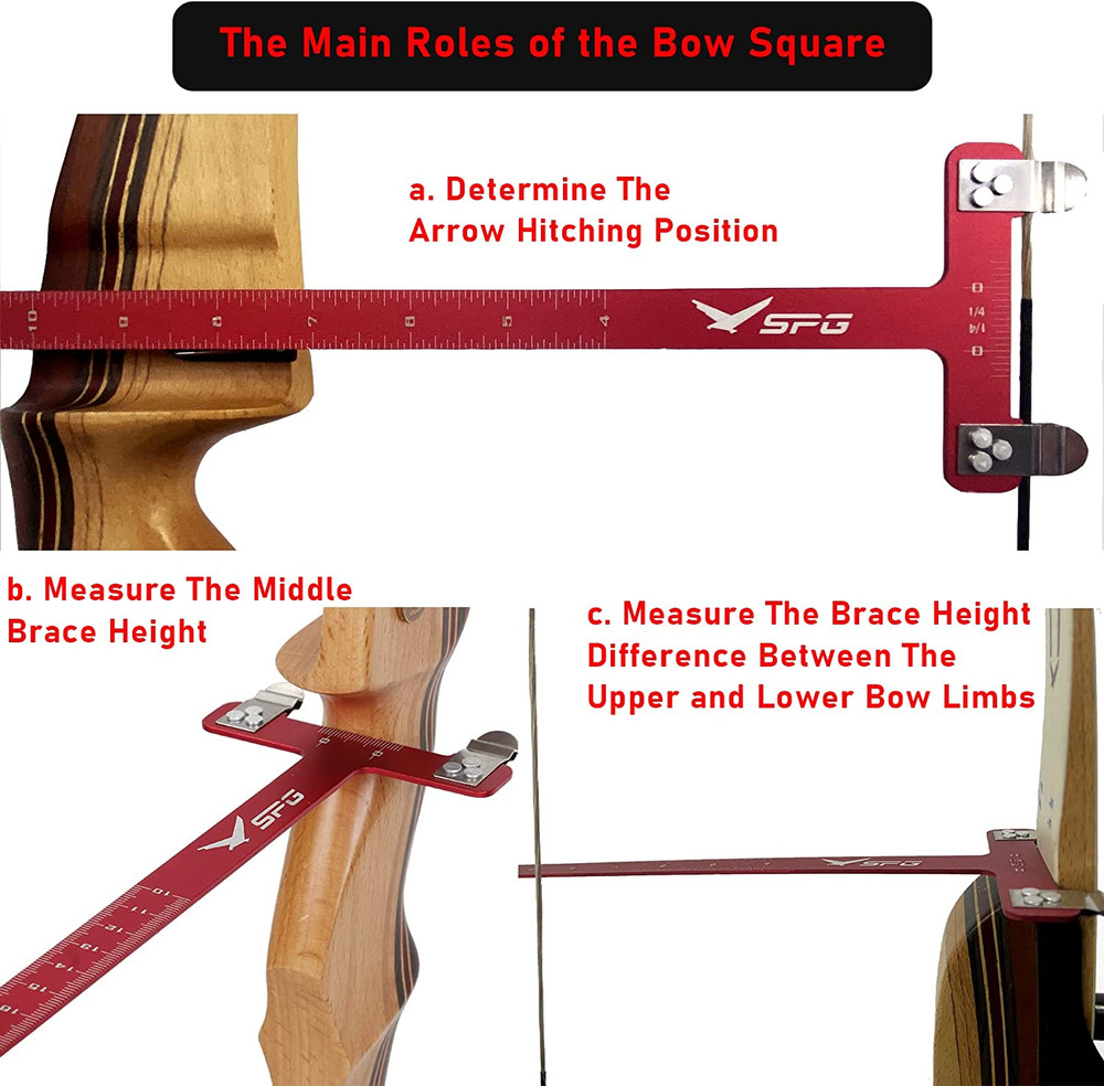 Archery Bow Square Nocking Points Pliers Bow String Knock Kit T Shape Turning Bo