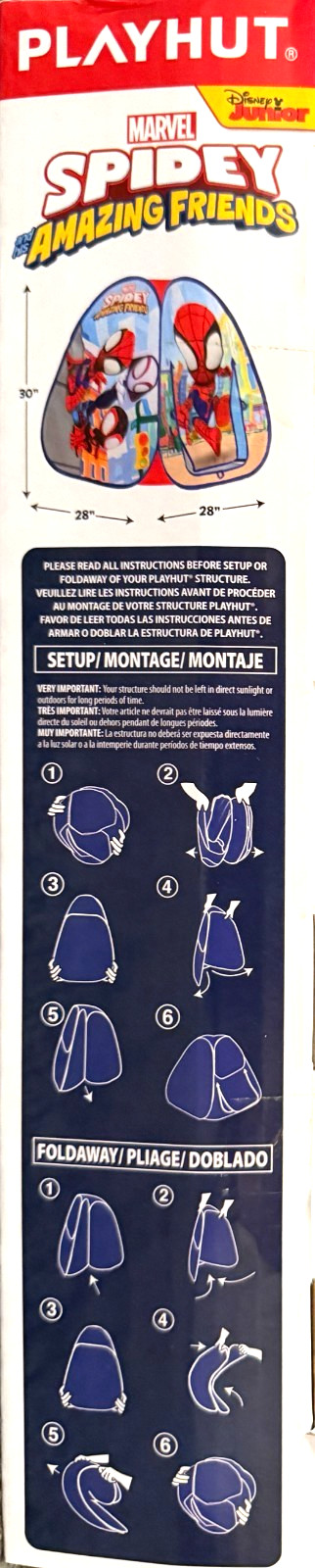 Marvel Spidey and his Amazing Friends Classic Hideaway Pop-Up Play Tent PLAYHUT