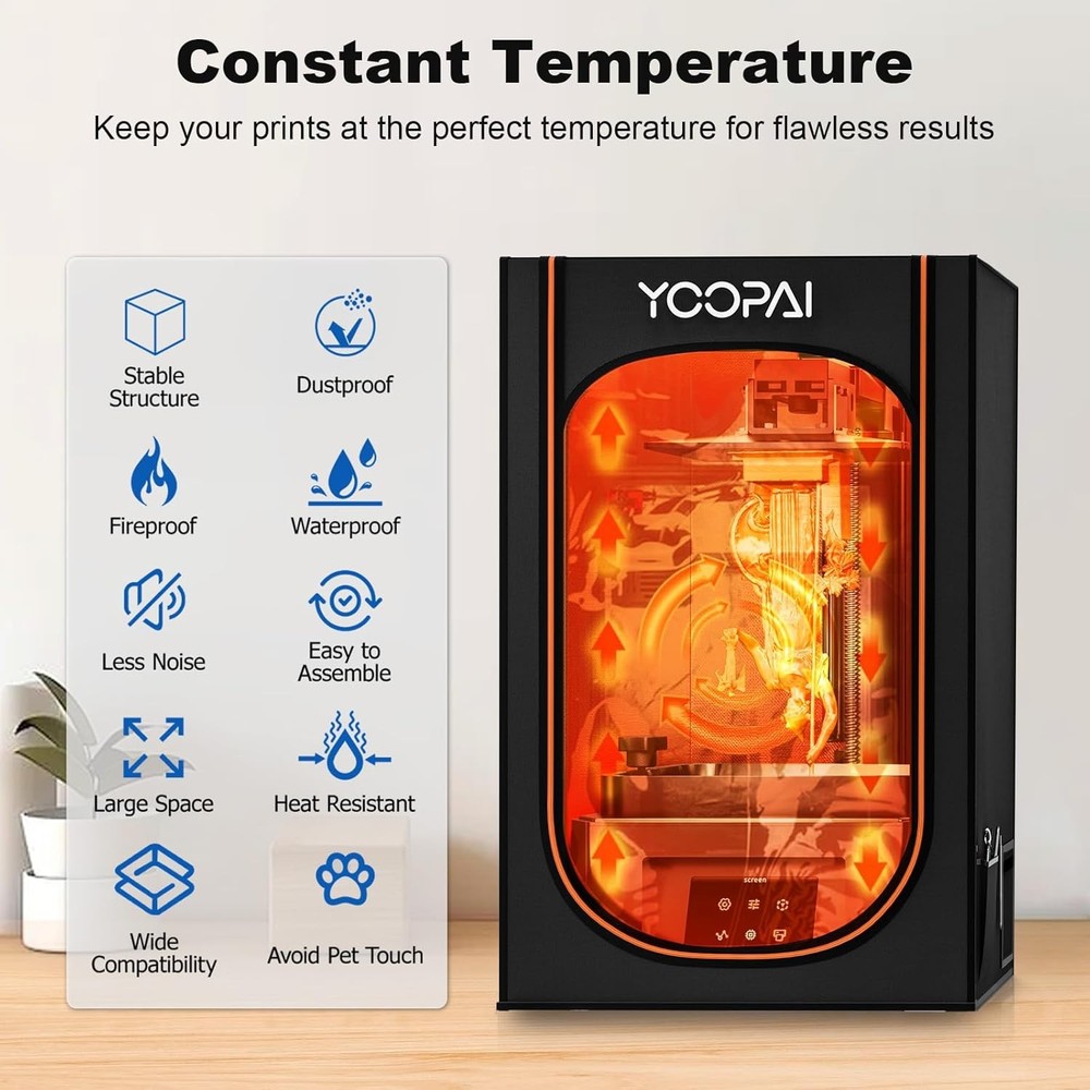 Multifunctional Resin 3D Printer Enclosure with Ventilation Filter, High Quality