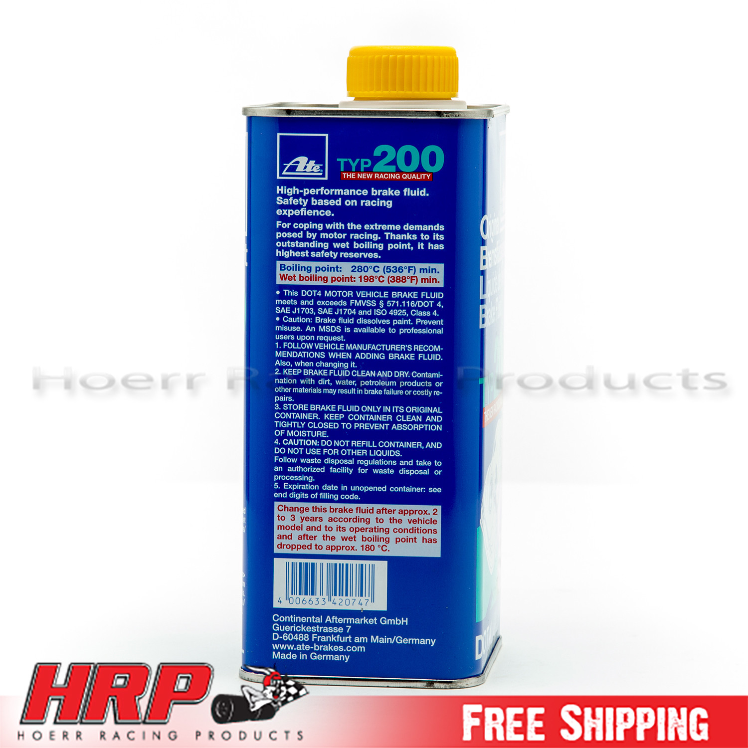 ATE 706202 Type 200 - DOT 4 Racing Brake Fluid