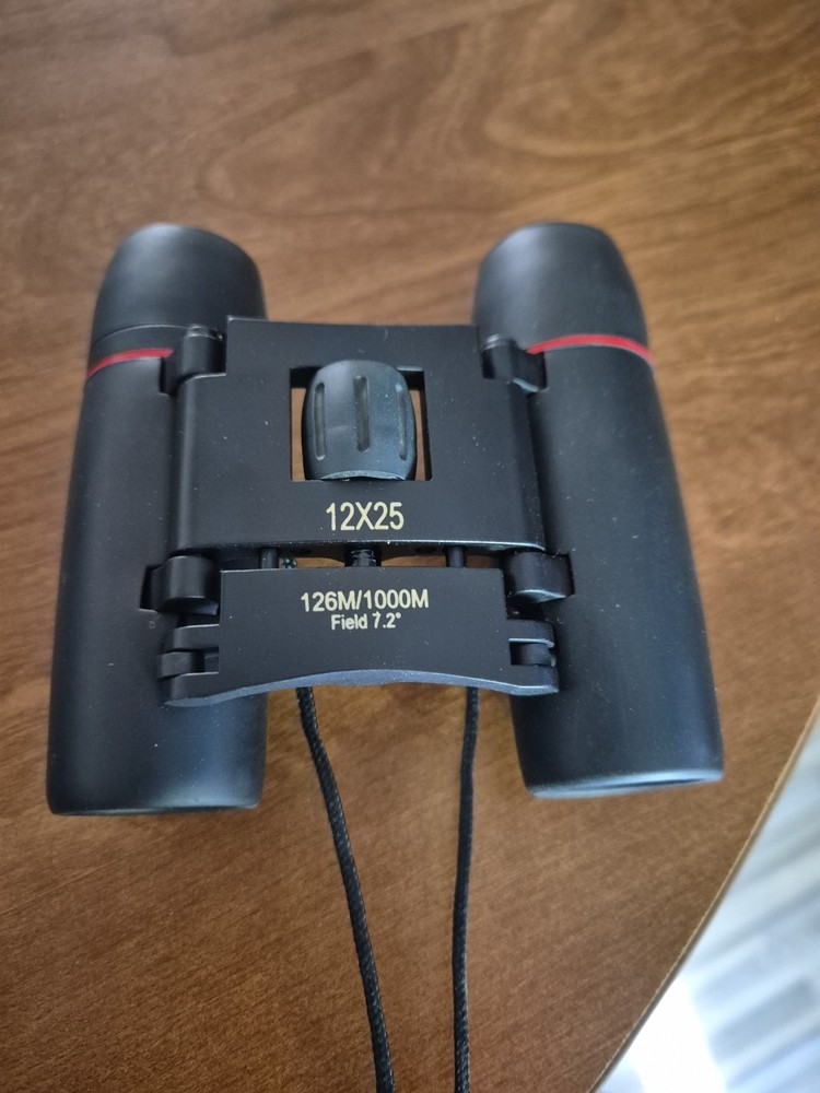 Compact Foldable Binoculars 12×25