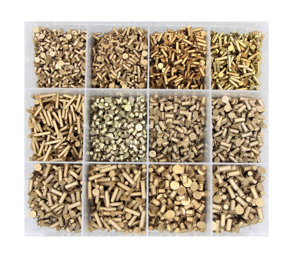 Countersunk Head, Solid Aluminum Rivet Kit, 3,900 Hard Rivets MS20426AD