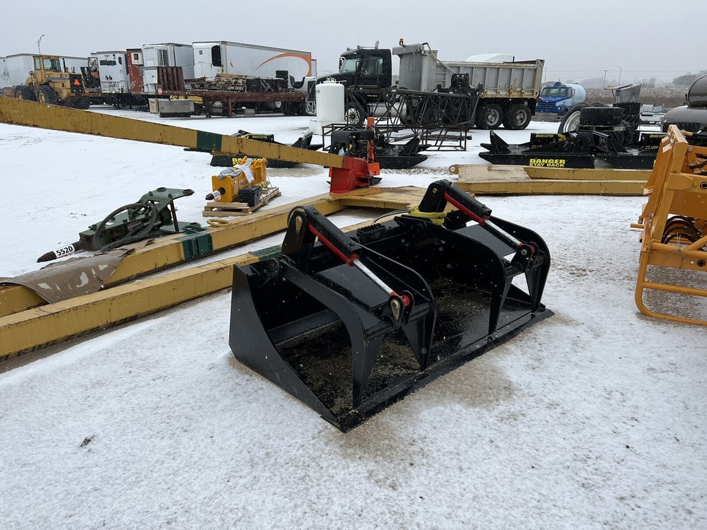 72 inch MS Attachments skid steer grapple bucket