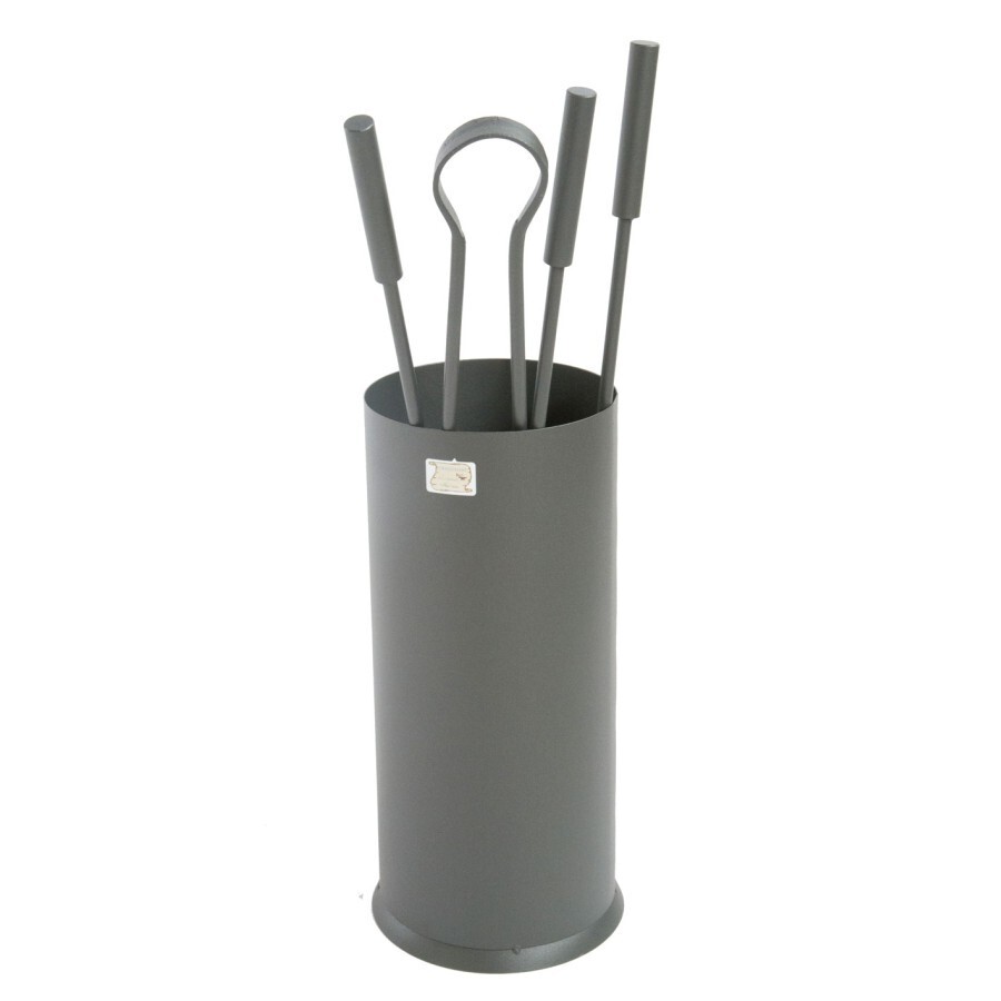 LINEA STYLE CRUCCOLINI FIREPLACE SET iron with bucket